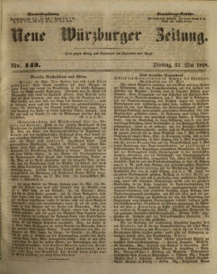 Neue Würzburger Zeitung Dienstag 23. Mai 1848