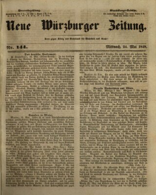 Neue Würzburger Zeitung Mittwoch 24. Mai 1848