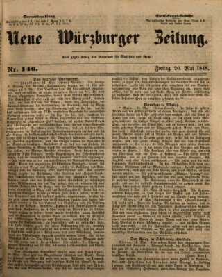 Neue Würzburger Zeitung Freitag 26. Mai 1848