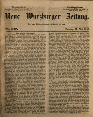 Neue Würzburger Zeitung Samstag 27. Mai 1848