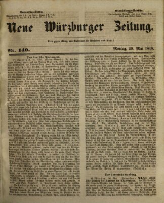 Neue Würzburger Zeitung Montag 29. Mai 1848