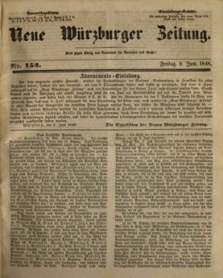 Neue Würzburger Zeitung Freitag 2. Juni 1848