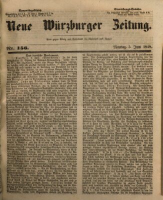 Neue Würzburger Zeitung Montag 5. Juni 1848