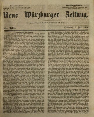 Neue Würzburger Zeitung Mittwoch 7. Juni 1848