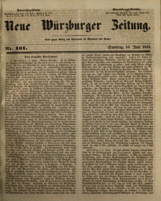 Neue Würzburger Zeitung Samstag 10. Juni 1848