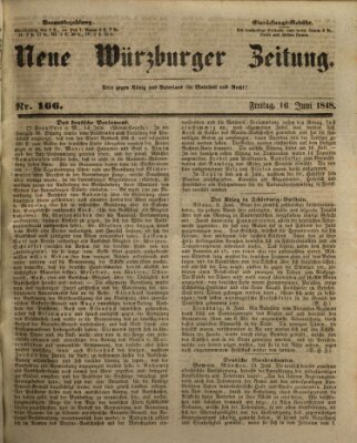 Neue Würzburger Zeitung Freitag 16. Juni 1848