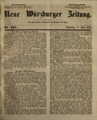 Neue Würzburger Zeitung Samstag 17. Juni 1848