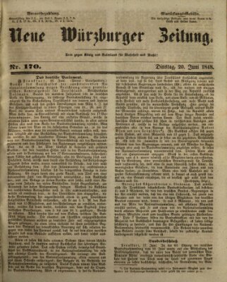 Neue Würzburger Zeitung Dienstag 20. Juni 1848