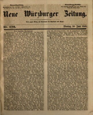 Neue Würzburger Zeitung Montag 26. Juni 1848