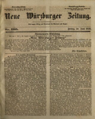 Neue Würzburger Zeitung Freitag 30. Juni 1848