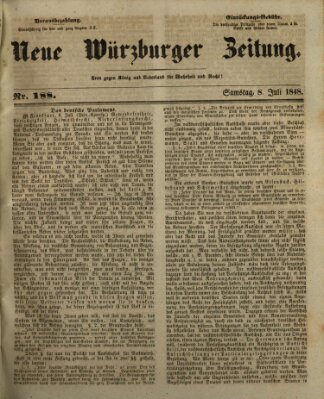 Neue Würzburger Zeitung Samstag 8. Juli 1848