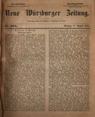 Neue Würzburger Zeitung Dienstag 15. August 1848