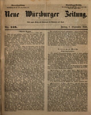 Neue Würzburger Zeitung Freitag 8. September 1848