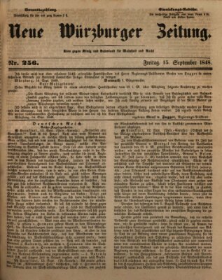 Neue Würzburger Zeitung Freitag 15. September 1848