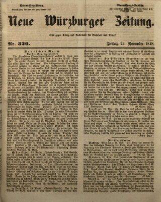 Neue Würzburger Zeitung Freitag 24. November 1848