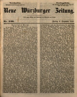 Neue Würzburger Zeitung Freitag 8. Dezember 1848