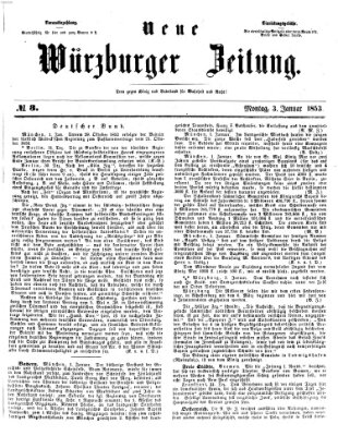 Neue Würzburger Zeitung Montag 3. Januar 1853