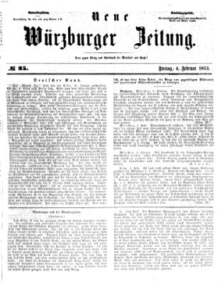 Neue Würzburger Zeitung Freitag 4. Februar 1853