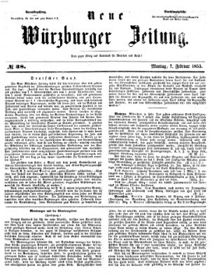 Neue Würzburger Zeitung Montag 7. Februar 1853