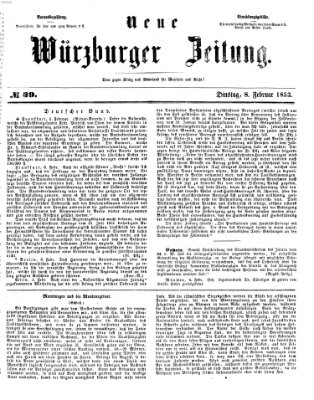 Neue Würzburger Zeitung Dienstag 8. Februar 1853