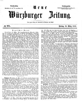 Neue Würzburger Zeitung Freitag 18. März 1853