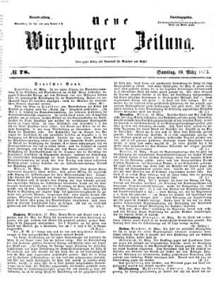 Neue Würzburger Zeitung Samstag 19. März 1853