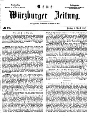 Neue Würzburger Zeitung Freitag 1. April 1853