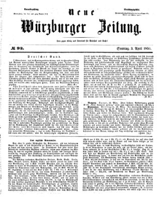 Neue Würzburger Zeitung Sonntag 3. April 1853