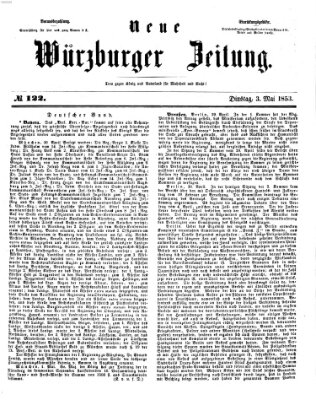 Neue Würzburger Zeitung Dienstag 3. Mai 1853