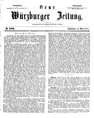 Neue Würzburger Zeitung Samstag 14. Mai 1853