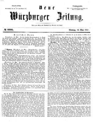 Neue Würzburger Zeitung Montag 16. Mai 1853