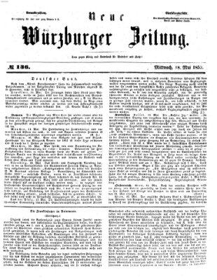 Neue Würzburger Zeitung Mittwoch 18. Mai 1853