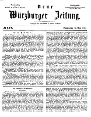 Neue Würzburger Zeitung Donnerstag 19. Mai 1853