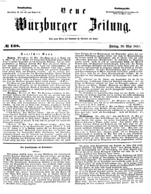 Neue Würzburger Zeitung Freitag 20. Mai 1853