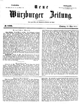 Neue Würzburger Zeitung Sonntag 22. Mai 1853