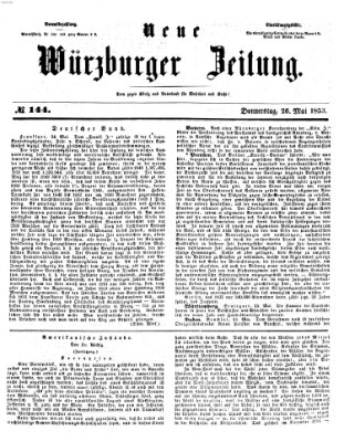 Neue Würzburger Zeitung Donnerstag 26. Mai 1853