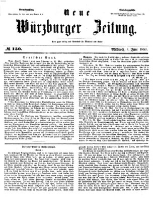 Neue Würzburger Zeitung Mittwoch 1. Juni 1853