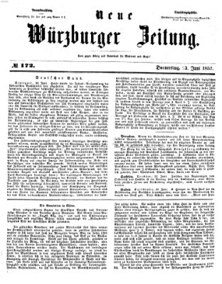 Neue Würzburger Zeitung Donnerstag 23. Juni 1853