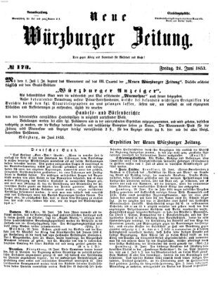 Neue Würzburger Zeitung Freitag 24. Juni 1853