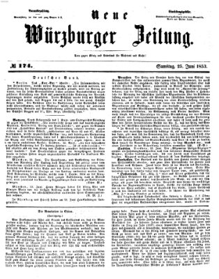 Neue Würzburger Zeitung Samstag 25. Juni 1853