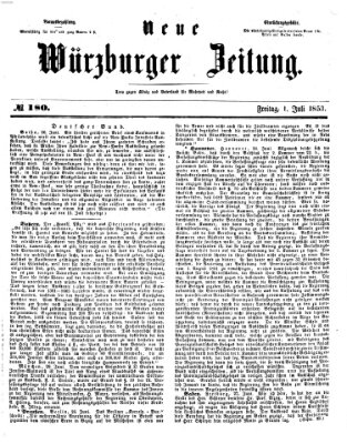 Neue Würzburger Zeitung Freitag 1. Juli 1853