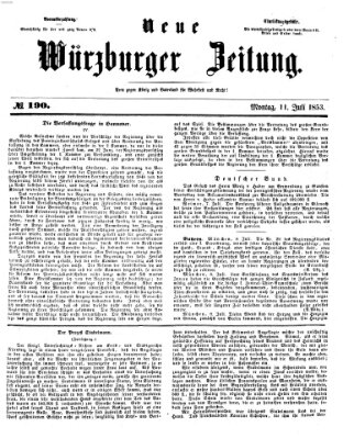 Neue Würzburger Zeitung Montag 11. Juli 1853