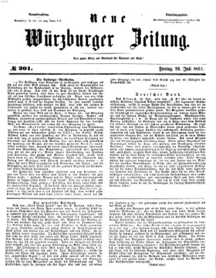 Neue Würzburger Zeitung Freitag 22. Juli 1853