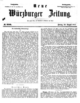 Neue Würzburger Zeitung Freitag 26. August 1853