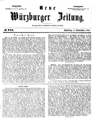 Neue Würzburger Zeitung Samstag 3. September 1853