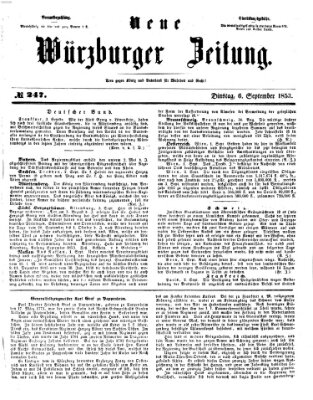 Neue Würzburger Zeitung Dienstag 6. September 1853