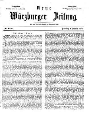 Neue Würzburger Zeitung Samstag 8. Oktober 1853