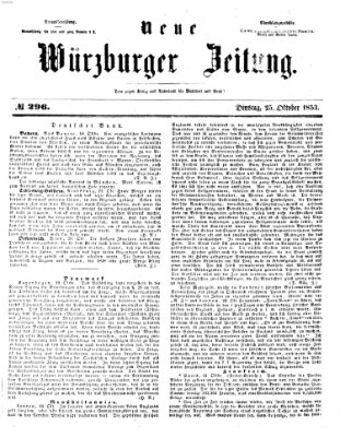 Neue Würzburger Zeitung Dienstag 25. Oktober 1853