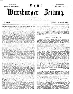 Neue Würzburger Zeitung Freitag 4. November 1853