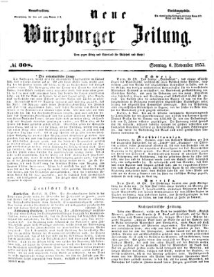 Neue Würzburger Zeitung Sonntag 6. November 1853